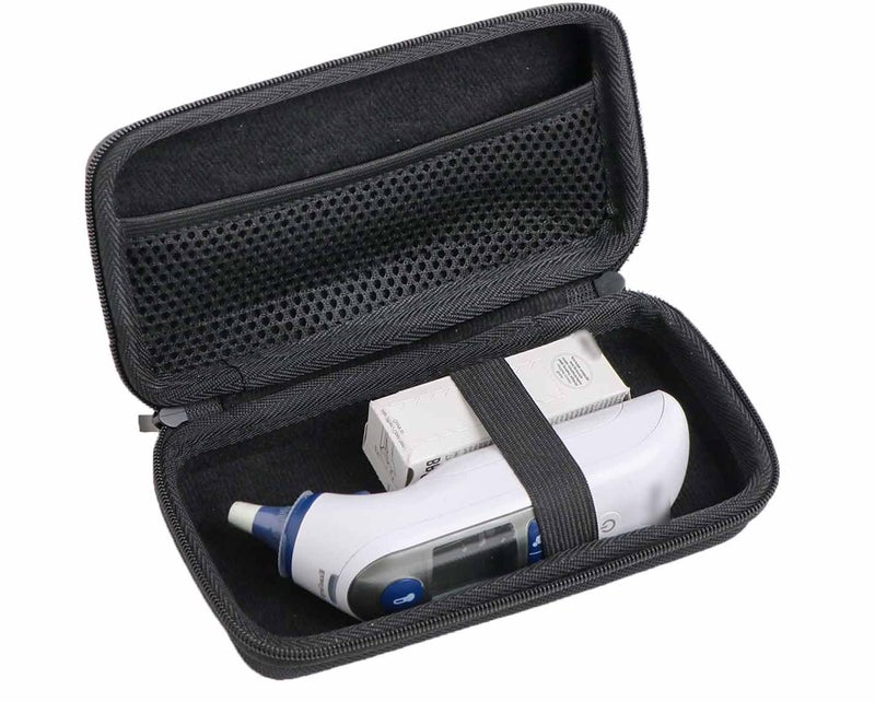 inDomit Hard Case Compatible with Ear/Infrared Thermometer, Storage Braun ThermoScan 7 iProven, iHealth, MILDSIX, KDT, EasyEast - Image 1